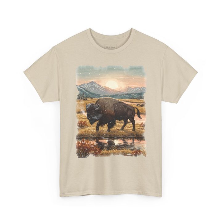 Bison t-shirt mockup