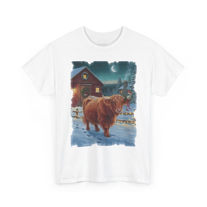 Highland Cow Christmas t-shirt mockup