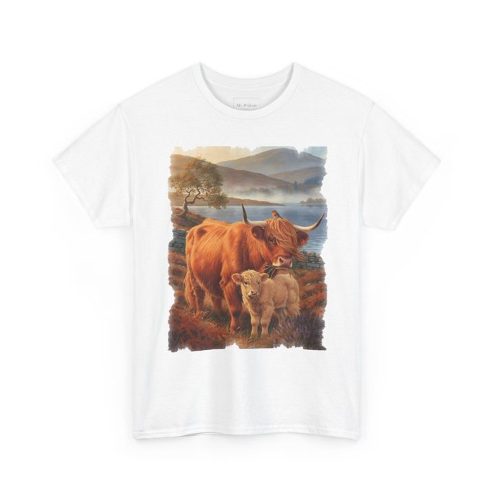 Highland Cow & Calf t-shirt mockup