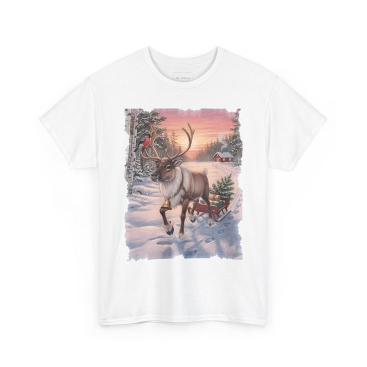 Reindeer Christmas t-shirt mockup